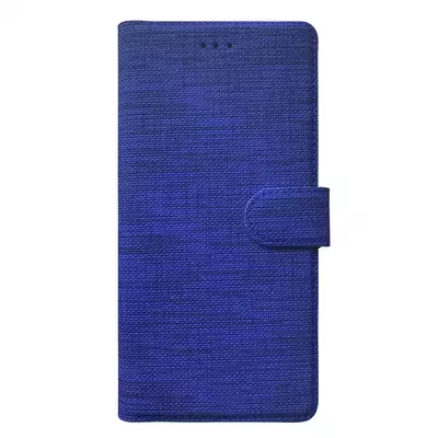 Microsonic Xiaomi Redmi 10A Kılıf Fabric Book Wallet Lacivert