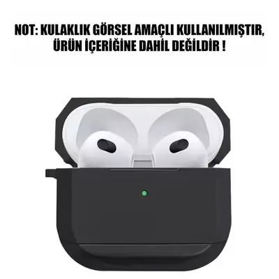 Microsonic Apple AirPods 3 Hard Crude Kılıf Siyah