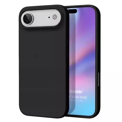 Microsonic Matte Silicone Apple iPhone 17 Air Kılıf Siyah
