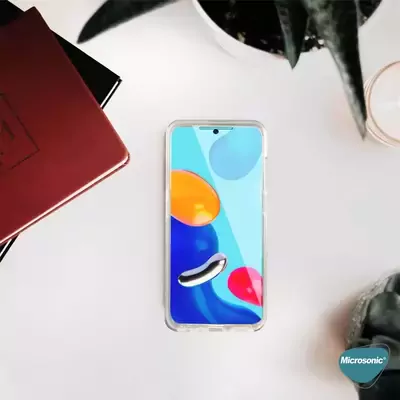 Microsonic Xiaomi Redmi Note 11 Pro 5G Kılıf Komple Gövde Koruyucu Şeffaf