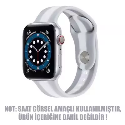 Microsonic Apple Watch Series 4 44mm Kordon Town Stripe Gri