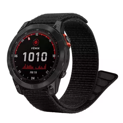 Microsonic Garmin Forerunner 955 Kordon UltraFit Hasırlı Woven Siyah