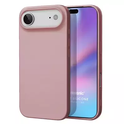 Microsonic Matte Silicone Apple iPhone 17 Air Kılıf Rose Gold