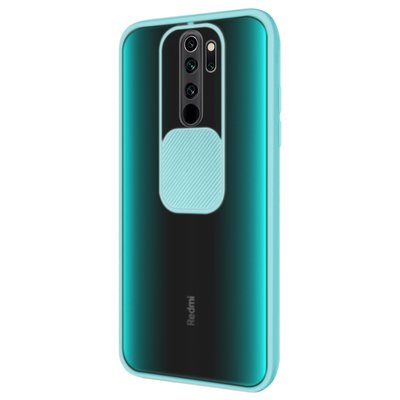 Microsonic Xiaomi Redmi Note 8 Pro Kılıf Slide Camera Lens Protection Turkuaz