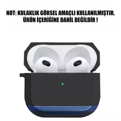 Microsonic Apple AirPods 3 Hard Crude Kılıf Lacivert