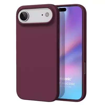 Microsonic Matte Silicone Apple iPhone 17 Air Kılıf Mor