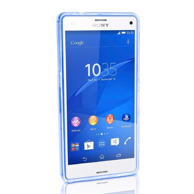 CaseUp Sony Xperia Z3 Compact Kılıf Transparent Soft Mavi