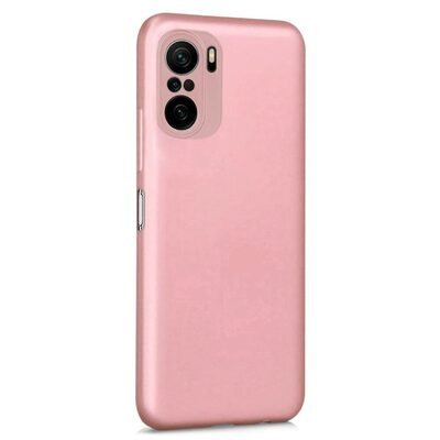 Microsonic Xiaomi Mi 11i Kılıf Matte Silicone Rose Gold