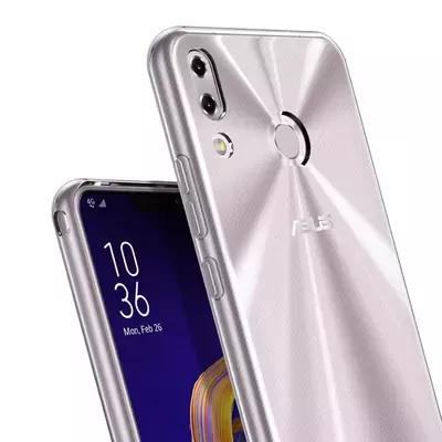 Microsonic Asus Zenfone 5 (6.2'') ZE620KL Kılıf Transparent Soft Beyaz