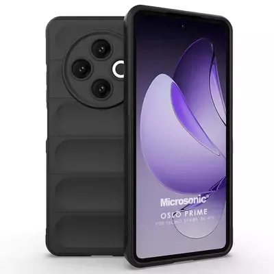 Microsonic TECNO Spark 30 4G Kılıf Oslo Prime Siyah