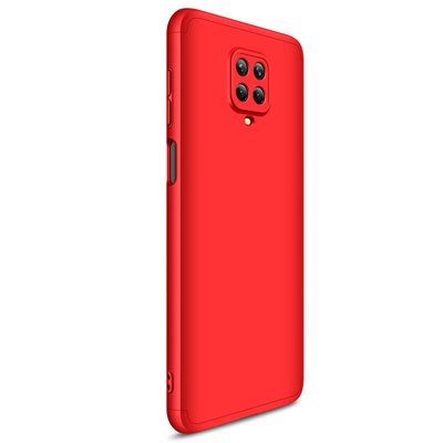 Microsonic Xiaomi Redmi Note 9 Pro Max Kılıf Double Dip 360 Protective AYS Kırmızı