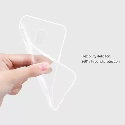 Microsonic Samsung Galaxy J6 Kılıf Transparent Soft Beyaz