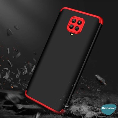 Microsonic Xiaomi Redmi Note 9 Pro Max Kılıf Double Dip 360 Protective AYS Mavi