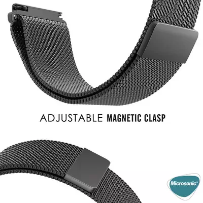 Microsonic Amazfit Balance Milanese Loop Kordon Siyah