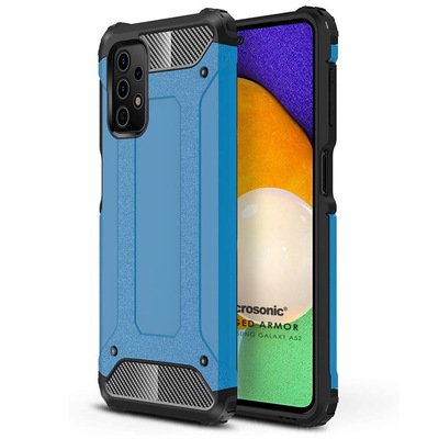 Microsonic Samsung Galaxy A52 Kılıf Rugged Armor Mavi