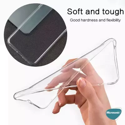 Microsonic Realme C21 Kılıf Transparent Soft Beyaz