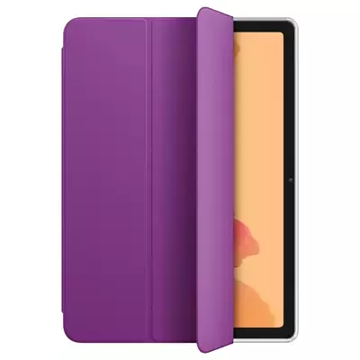 Microsonic Samsung Galaxy Tab A7 T500 Kılıf Slim Translucent Back Smart Cover Mor