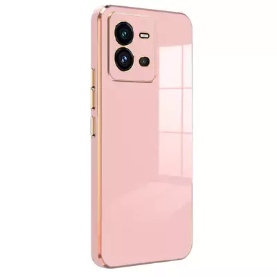 Microsonic Vivo V25 5G Kılıf Olive Plated Pembe