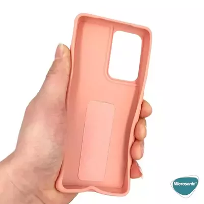 Microsonic Xiaomi Poco M5s Kılıf Hand Strap Koyu Yeşil