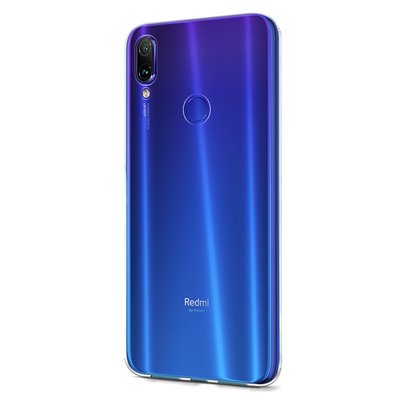 Microsonic Xiaomi Redmi Note 7 Kılıf Transparent Soft Beyaz