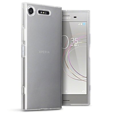 Microsonic Sony Xperia XZ1 Kılıf Transparent Soft Beyaz