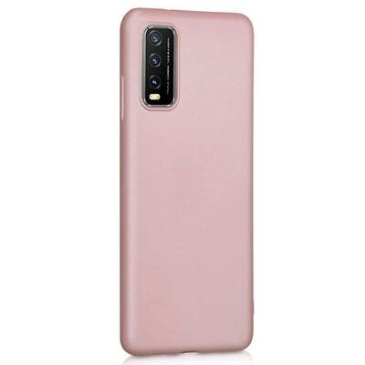 Microsonic Vivo Y11s Kılıf Matte Silicone Rose Gold