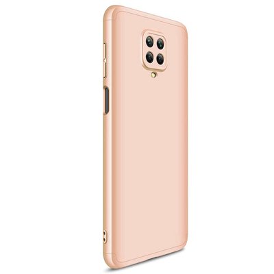 Microsonic Xiaomi Redmi Note 9 Pro Kılıf Double Dip 360 Protective AYS Gold