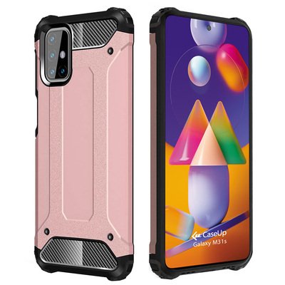 CaseUp Samsung Galaxy M31s Kılıf Tank Rose Gold