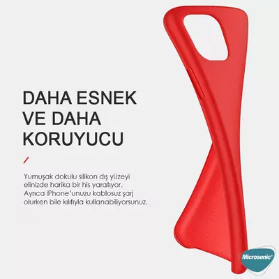 Microsonic Apple iPhone 17 Pro Max Kılıf Liquid Lansman Silikon Mavi