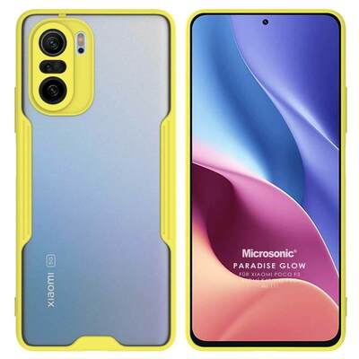 Microsonic Xiaomi Poco F3 Kılıf Paradise Glow Sarı