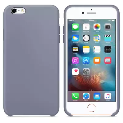 Microsonic Apple iPhone 6 Kılıf Liquid Lansman Silikon Lavanta Grisi