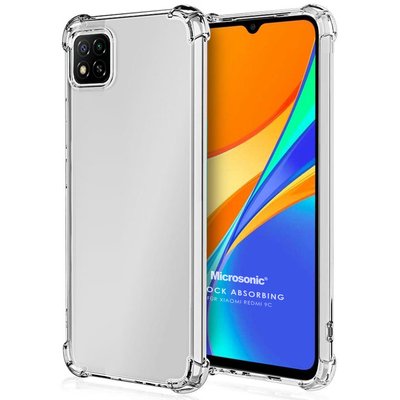 Microsonic Xiaomi Redmi 9C Kılıf Anti Shock Silikon Şeffaf