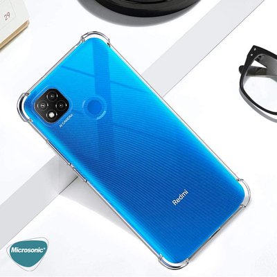 Microsonic Xiaomi Redmi 9C Kılıf Anti Shock Silikon Şeffaf