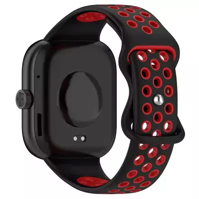 Microsonic Xiaomi Redmi Watch 5 Rainbow Gently Band Kordon Siyah Kırmızı