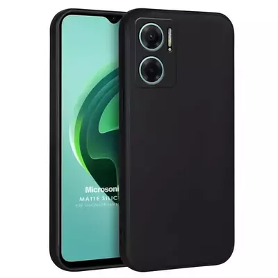 Microsonic Xiaomi Redmi Note 11E Kılıf Matte Silicone Siyah