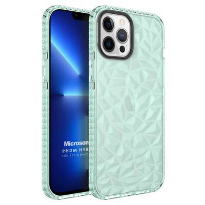 Microsonic Apple iPhone 13 Pro Max Kılıf Prism Hybrid Yeşil