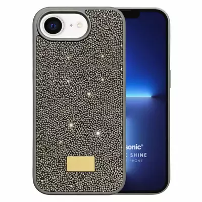 Microsonic Apple iPhone 16e Kılıf Cosmic Shine Koyu Gri
