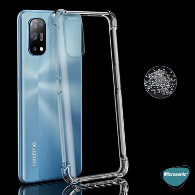 Microsonic Realme 7 Pro Kılıf Anti Shock Silikon Şeffaf