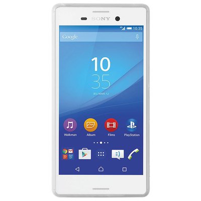 CaseUp Sony Xperia M4 Aqua Kılıf Transparent Soft Beyaz