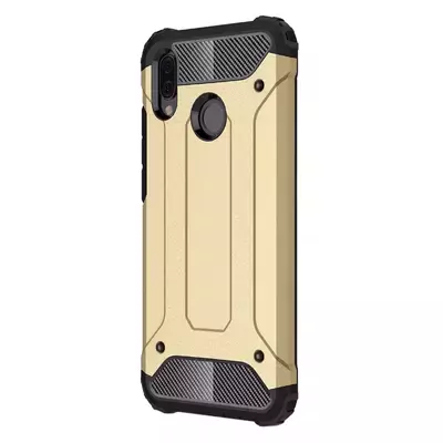 Microsonic Huawei P20 Lite Kılıf Rugged Armor Gold