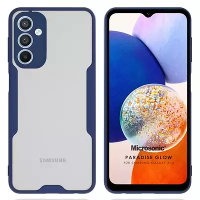 Microsonic Samsung Galaxy A14 Kılıf Paradise Glow Lacivert