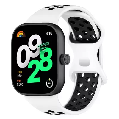 Microsonic Xiaomi Redmi Watch 5 Rainbow Gently Band Kordon Beyaz Siyah