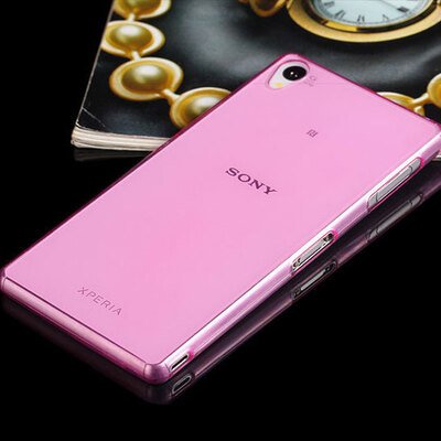 CaseUp Sony Xperia M4 Aqua Kılıf Transparent Soft Pembe