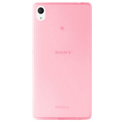 CaseUp Sony Xperia M4 Aqua Kılıf Transparent Soft Pembe