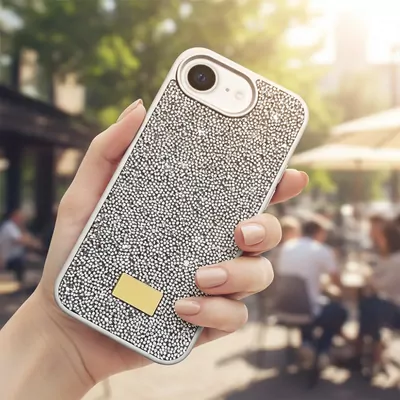 Microsonic Apple iPhone 16e Kılıf Cosmic Shine Gümüş