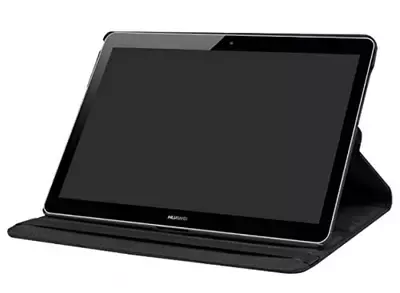 Microsonic Huawei MediaPad T5 10'' Kılıf 360 Rotating Stand Deri Lacivert