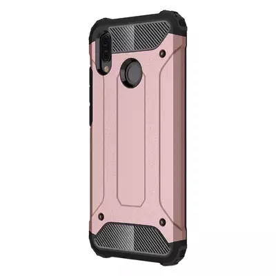 Microsonic Huawei P20 Lite Kılıf Rugged Armor Rose Gold