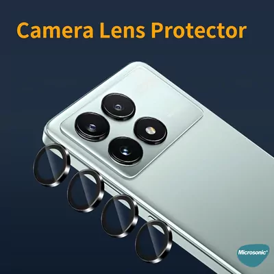 Microsonic Xiaomi 14T Pro Tekli Kamera Lens Koruma Camı Siyah