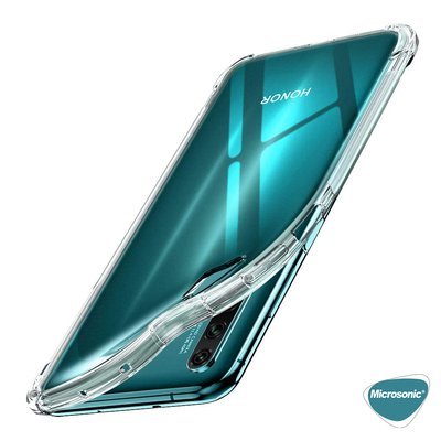 Microsonic Huawei Honor 20 Kılıf Anti Shock Silikon Şeffaf