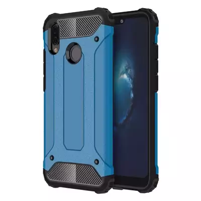 Microsonic Huawei P20 Lite Kılıf Rugged Armor Mavi